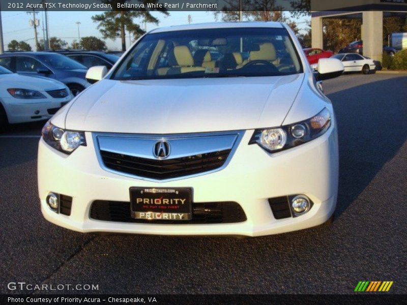 Bellanova White Pearl / Parchment 2012 Acura TSX Technology Sedan