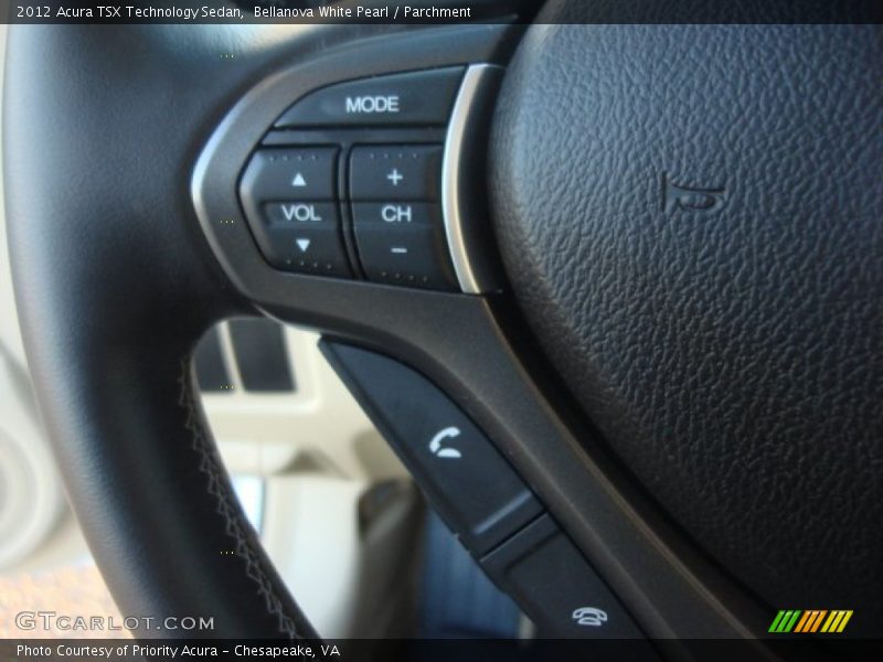 Bellanova White Pearl / Parchment 2012 Acura TSX Technology Sedan