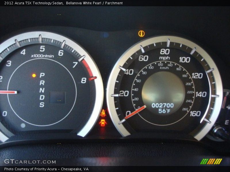 Bellanova White Pearl / Parchment 2012 Acura TSX Technology Sedan