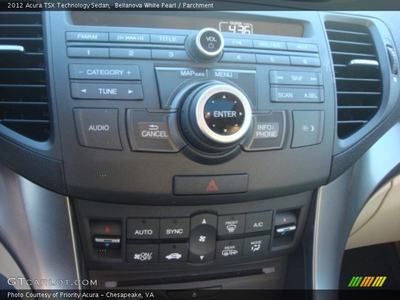 Bellanova White Pearl / Parchment 2012 Acura TSX Technology Sedan