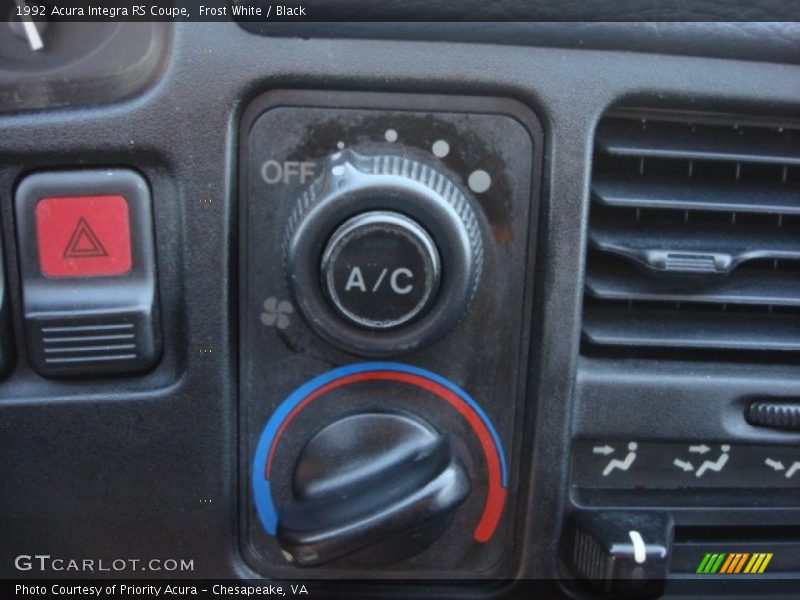 Controls of 1992 Integra RS Coupe