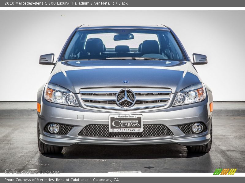 Palladium Silver Metallic / Black 2010 Mercedes-Benz C 300 Luxury