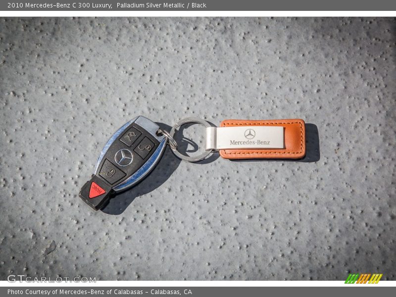 Palladium Silver Metallic / Black 2010 Mercedes-Benz C 300 Luxury