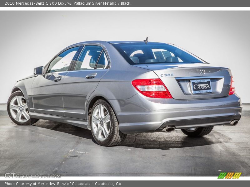Palladium Silver Metallic / Black 2010 Mercedes-Benz C 300 Luxury