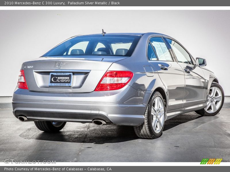 Palladium Silver Metallic / Black 2010 Mercedes-Benz C 300 Luxury
