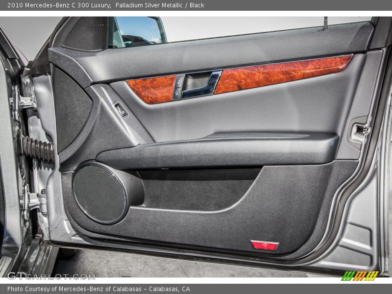 Palladium Silver Metallic / Black 2010 Mercedes-Benz C 300 Luxury