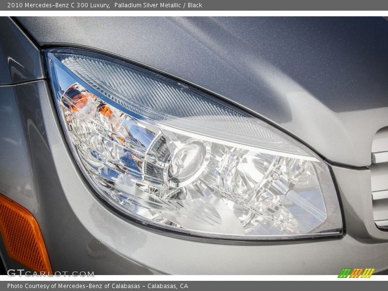 Palladium Silver Metallic / Black 2010 Mercedes-Benz C 300 Luxury