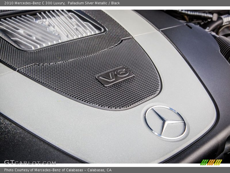 Palladium Silver Metallic / Black 2010 Mercedes-Benz C 300 Luxury