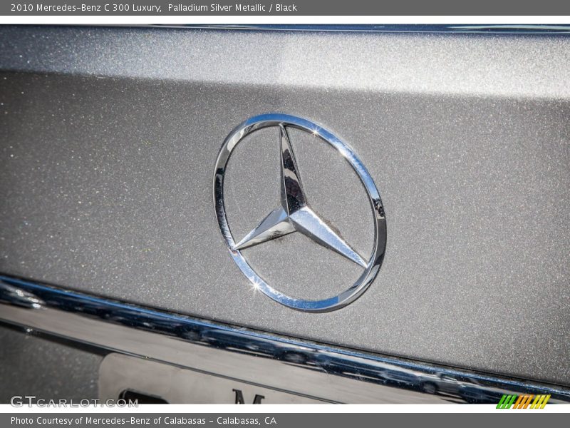 Palladium Silver Metallic / Black 2010 Mercedes-Benz C 300 Luxury