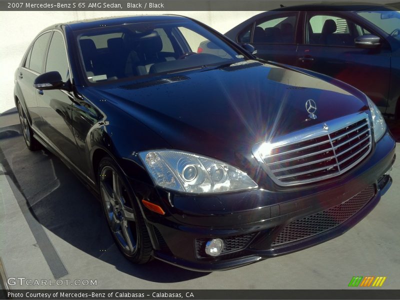 Black / Black 2007 Mercedes-Benz S 65 AMG Sedan