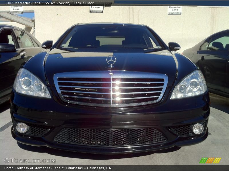 Black / Black 2007 Mercedes-Benz S 65 AMG Sedan
