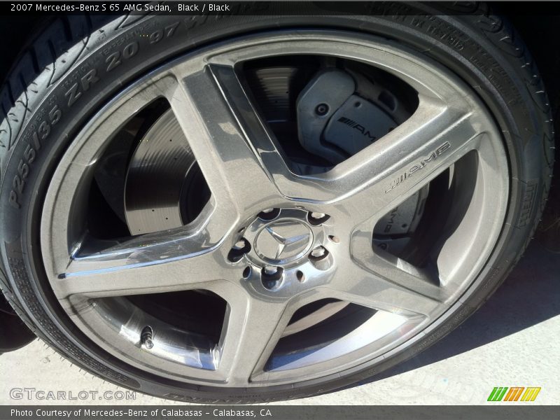 Black / Black 2007 Mercedes-Benz S 65 AMG Sedan