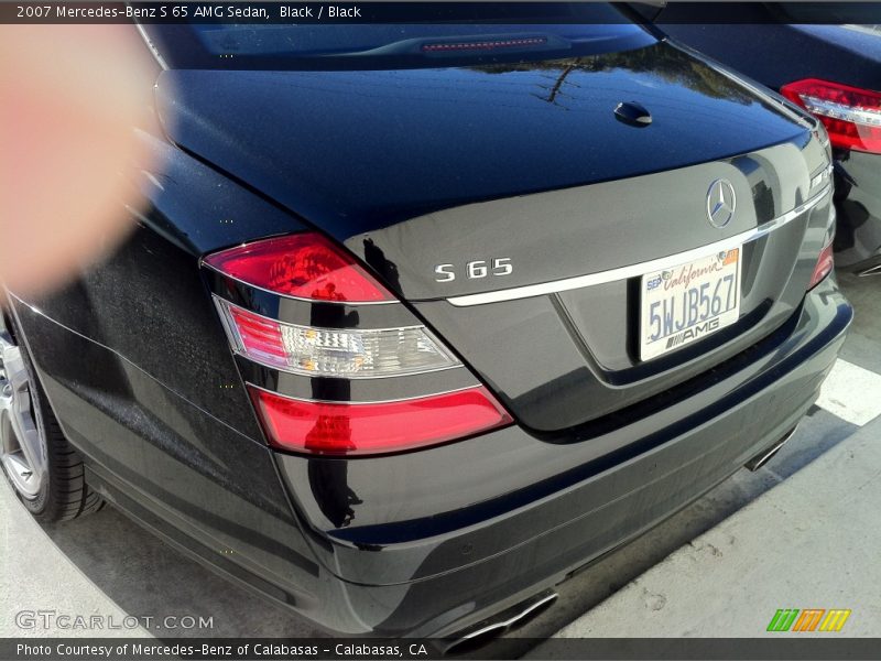 Black / Black 2007 Mercedes-Benz S 65 AMG Sedan