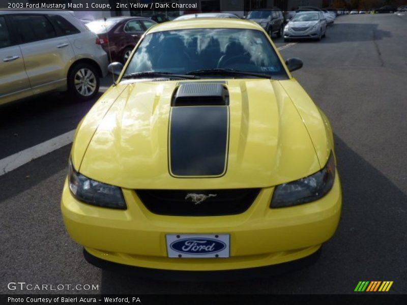 Zinc Yellow / Dark Charcoal 2003 Ford Mustang Mach 1 Coupe