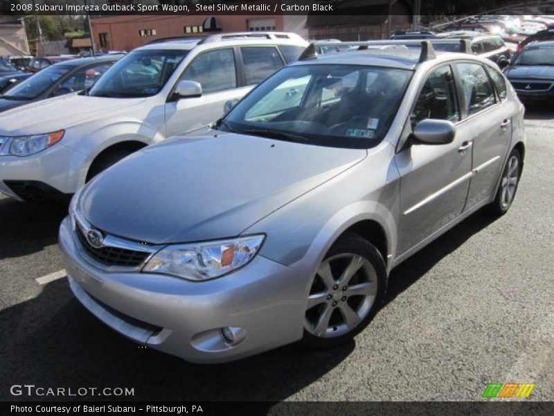 Steel Silver Metallic / Carbon Black 2008 Subaru Impreza Outback Sport Wagon