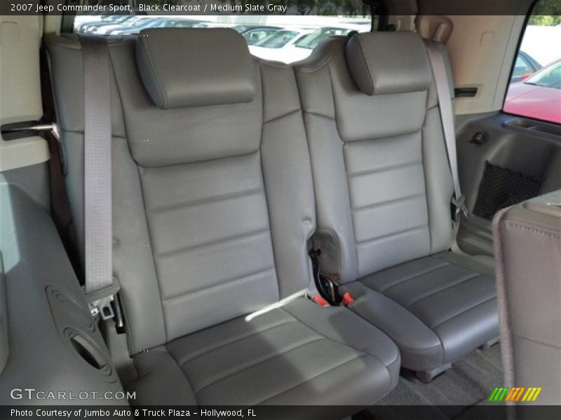 Black Clearcoat / Medium Slate Gray 2007 Jeep Commander Sport