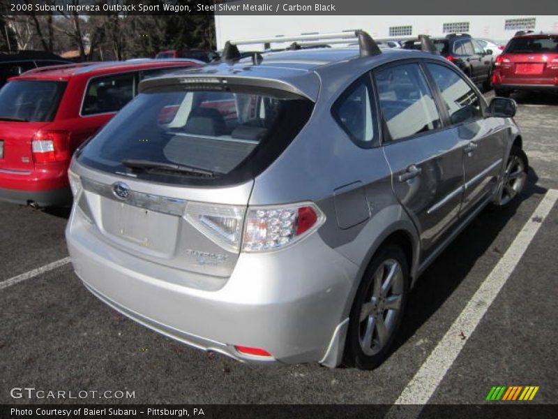 Steel Silver Metallic / Carbon Black 2008 Subaru Impreza Outback Sport Wagon