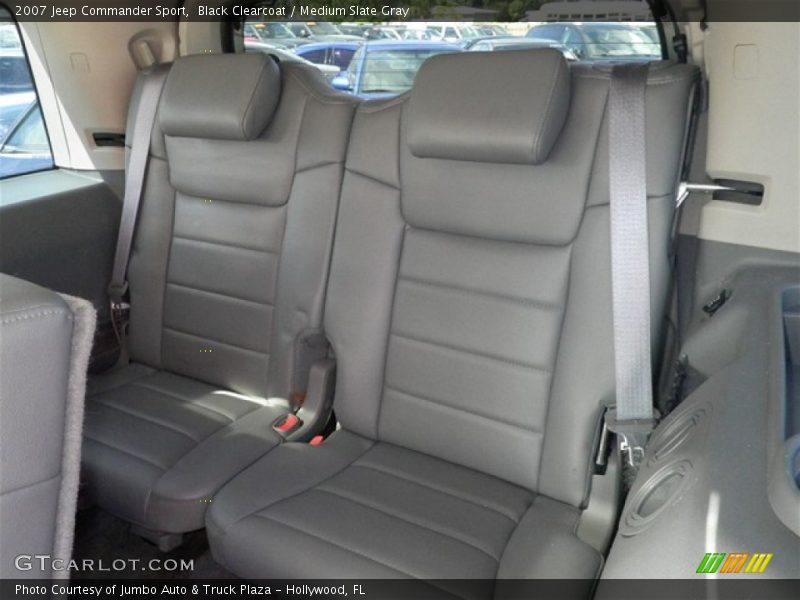 Black Clearcoat / Medium Slate Gray 2007 Jeep Commander Sport