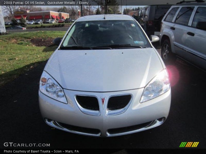 Quicksilver Metallic / Ebony 2009 Pontiac G6 V6 Sedan