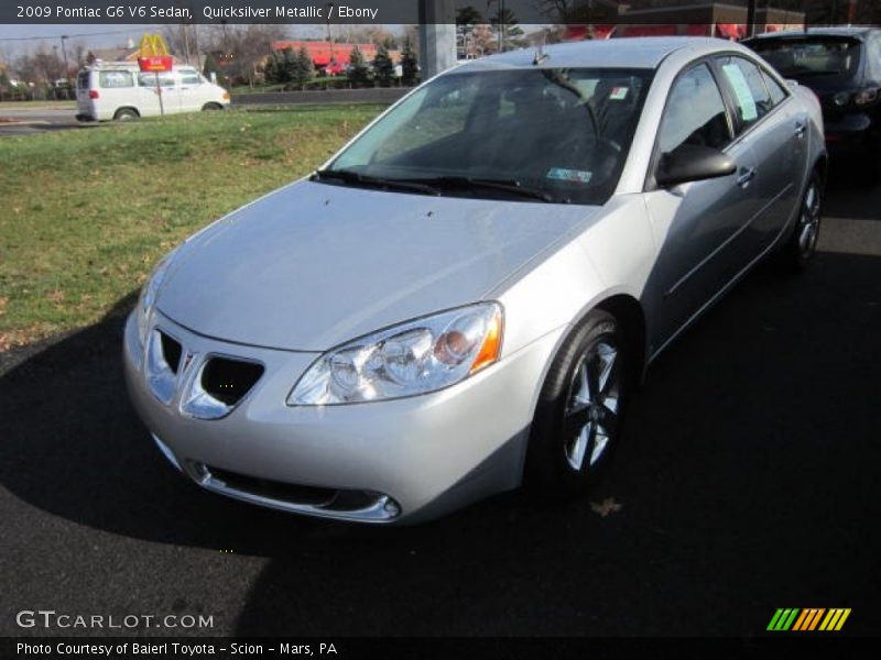 Quicksilver Metallic / Ebony 2009 Pontiac G6 V6 Sedan