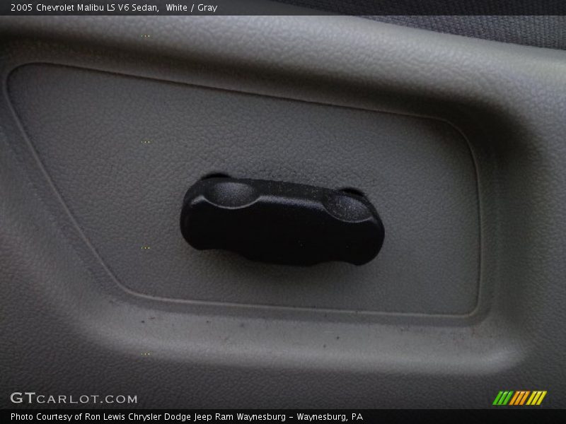 White / Gray 2005 Chevrolet Malibu LS V6 Sedan