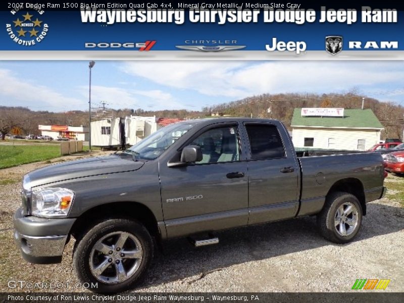 Mineral Gray Metallic / Medium Slate Gray 2007 Dodge Ram 1500 Big Horn Edition Quad Cab 4x4