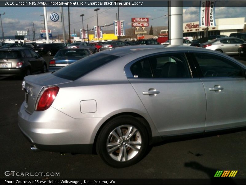 Ingot Silver Metallic / Charcoal Black/Fine Line Ebony 2010 Lincoln MKS AWD