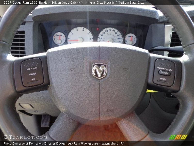 Mineral Gray Metallic / Medium Slate Gray 2007 Dodge Ram 1500 Big Horn Edition Quad Cab 4x4