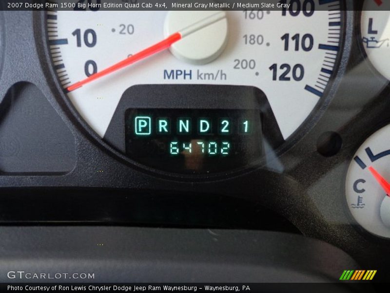 Mineral Gray Metallic / Medium Slate Gray 2007 Dodge Ram 1500 Big Horn Edition Quad Cab 4x4