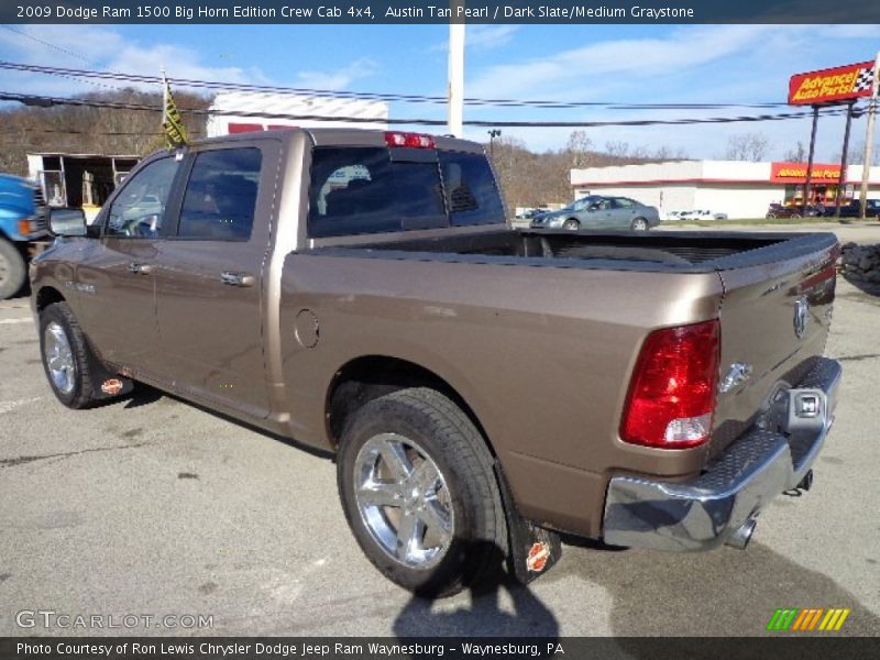 Austin Tan Pearl / Dark Slate/Medium Graystone 2009 Dodge Ram 1500 Big Horn Edition Crew Cab 4x4