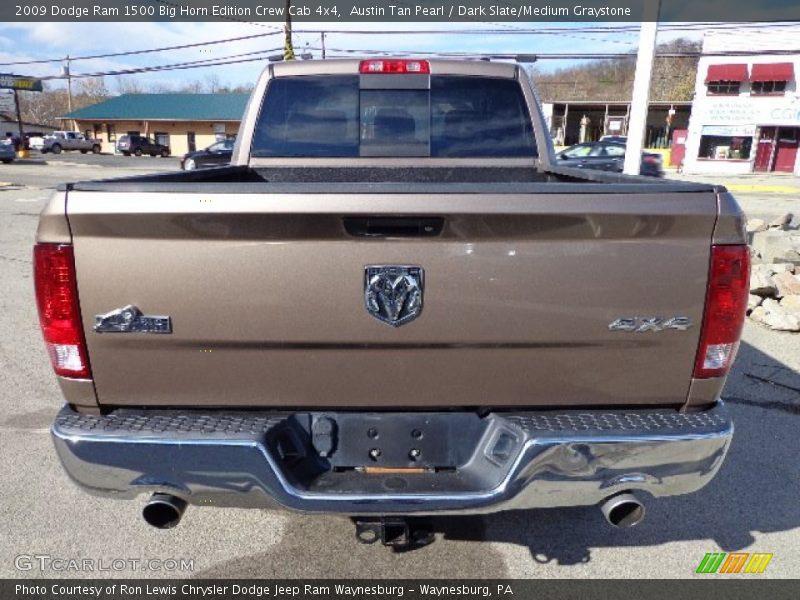 Austin Tan Pearl / Dark Slate/Medium Graystone 2009 Dodge Ram 1500 Big Horn Edition Crew Cab 4x4