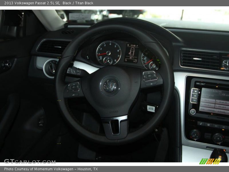 Black / Titan Black 2013 Volkswagen Passat 2.5L SE