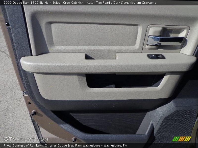 Austin Tan Pearl / Dark Slate/Medium Graystone 2009 Dodge Ram 1500 Big Horn Edition Crew Cab 4x4