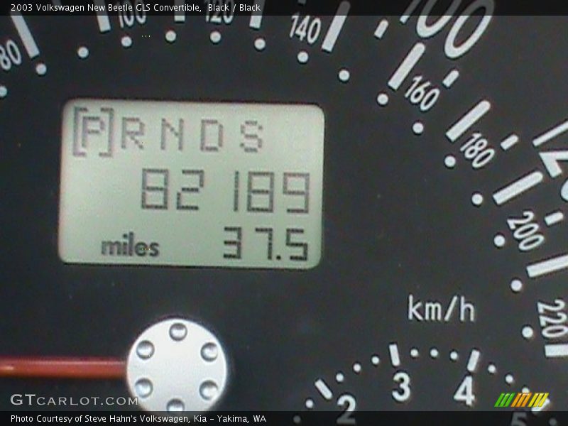 Black / Black 2003 Volkswagen New Beetle GLS Convertible