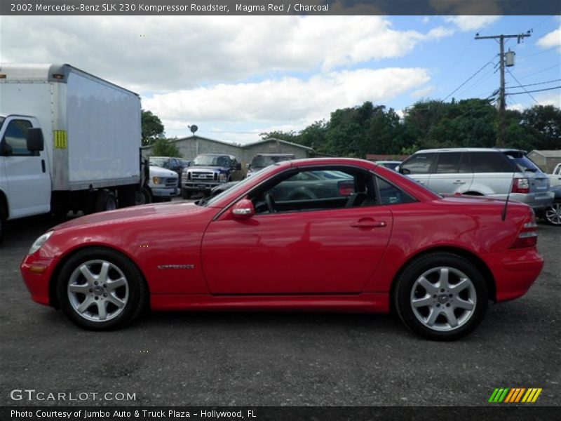 Magma Red / Charcoal 2002 Mercedes-Benz SLK 230 Kompressor Roadster