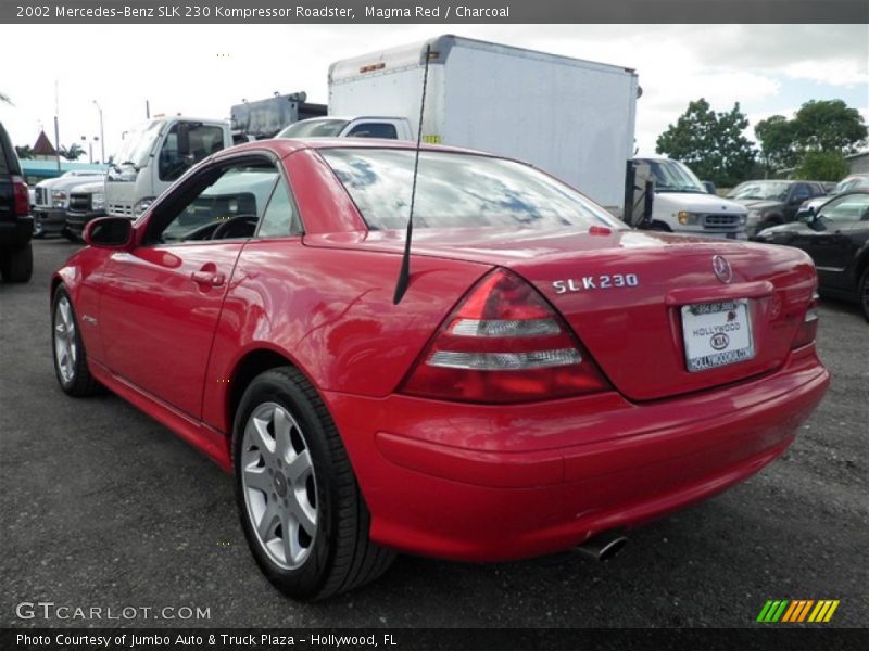 Magma Red / Charcoal 2002 Mercedes-Benz SLK 230 Kompressor Roadster