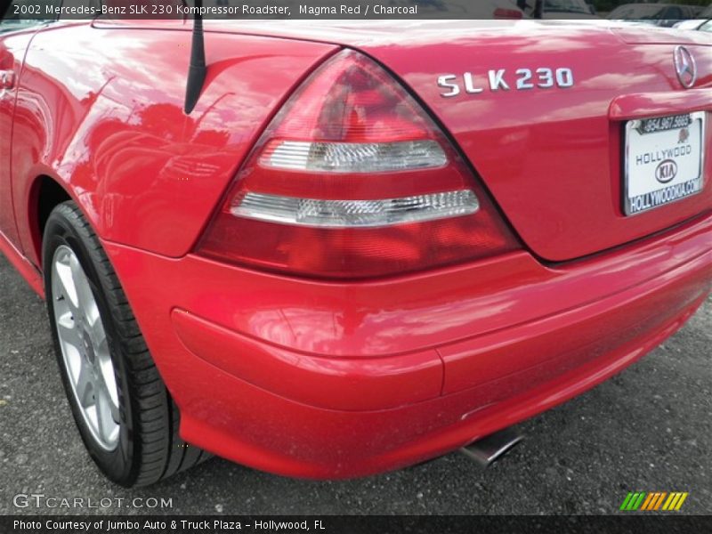 Magma Red / Charcoal 2002 Mercedes-Benz SLK 230 Kompressor Roadster