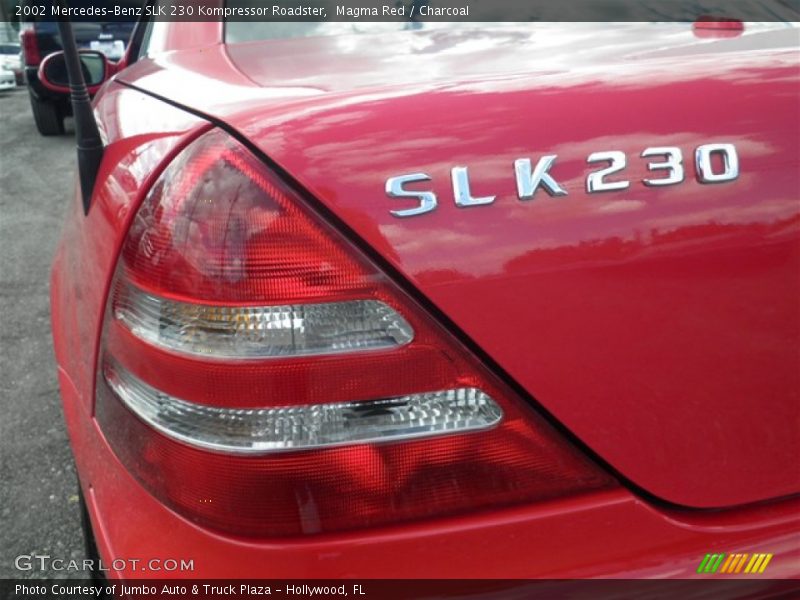 Magma Red / Charcoal 2002 Mercedes-Benz SLK 230 Kompressor Roadster