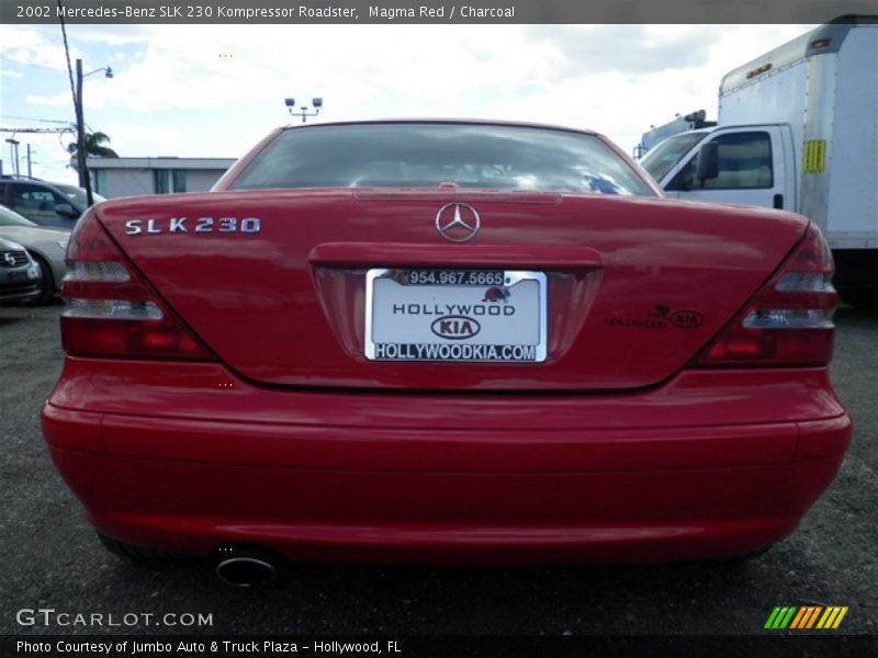 Magma Red / Charcoal 2002 Mercedes-Benz SLK 230 Kompressor Roadster