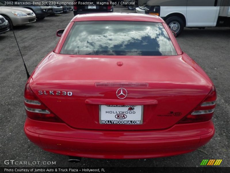 Magma Red / Charcoal 2002 Mercedes-Benz SLK 230 Kompressor Roadster