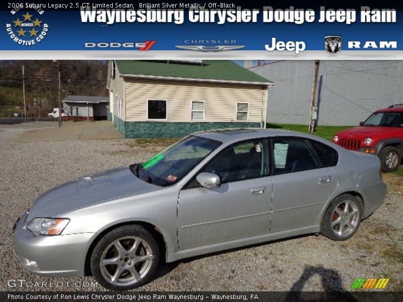 Brilliant Silver Metallic / Off-Black 2006 Subaru Legacy 2.5 GT Limited Sedan