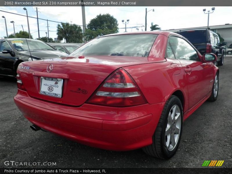 Magma Red / Charcoal 2002 Mercedes-Benz SLK 230 Kompressor Roadster