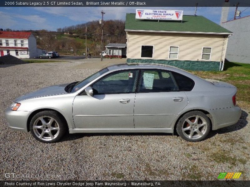 Brilliant Silver Metallic / Off-Black 2006 Subaru Legacy 2.5 GT Limited Sedan