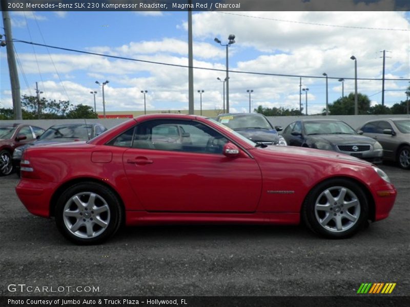 Magma Red / Charcoal 2002 Mercedes-Benz SLK 230 Kompressor Roadster