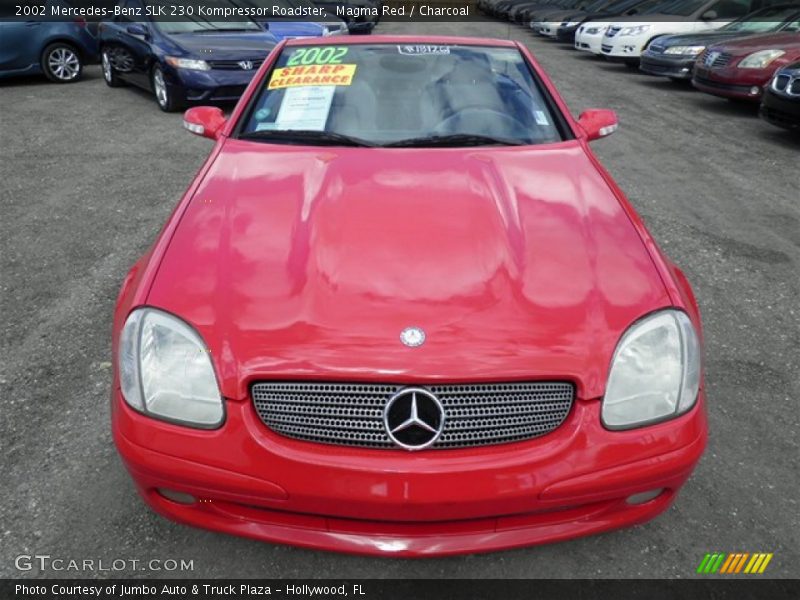 Magma Red / Charcoal 2002 Mercedes-Benz SLK 230 Kompressor Roadster