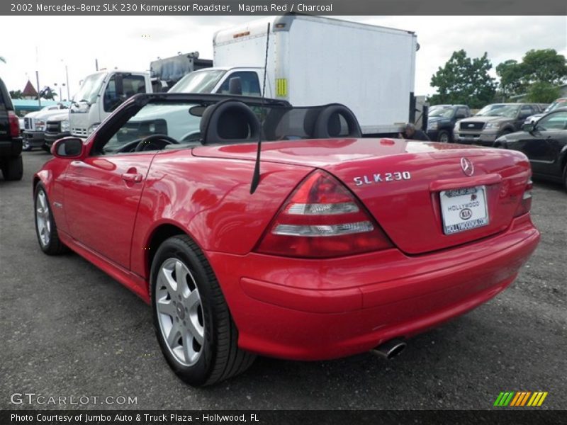 Magma Red / Charcoal 2002 Mercedes-Benz SLK 230 Kompressor Roadster