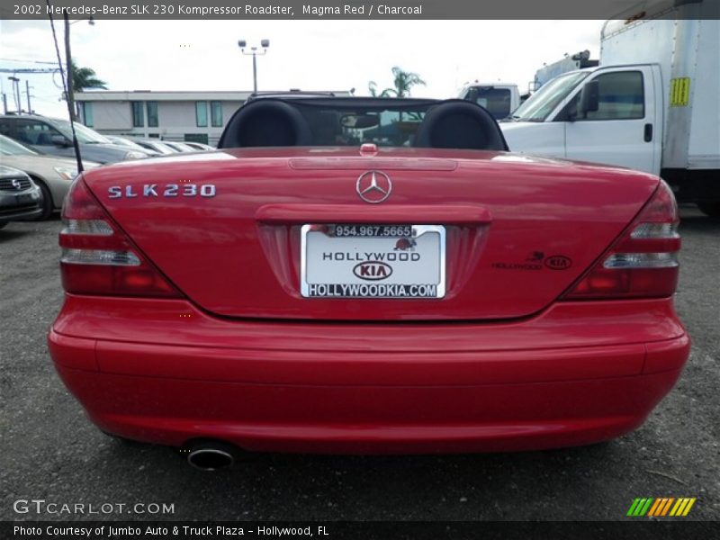 Magma Red / Charcoal 2002 Mercedes-Benz SLK 230 Kompressor Roadster