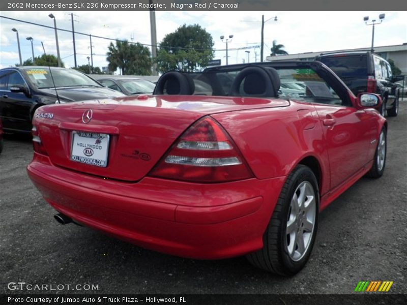 Magma Red / Charcoal 2002 Mercedes-Benz SLK 230 Kompressor Roadster