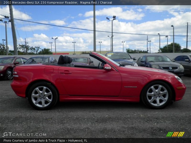 Magma Red / Charcoal 2002 Mercedes-Benz SLK 230 Kompressor Roadster