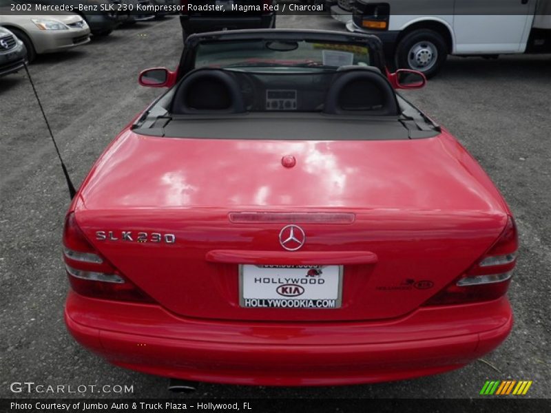 Magma Red / Charcoal 2002 Mercedes-Benz SLK 230 Kompressor Roadster